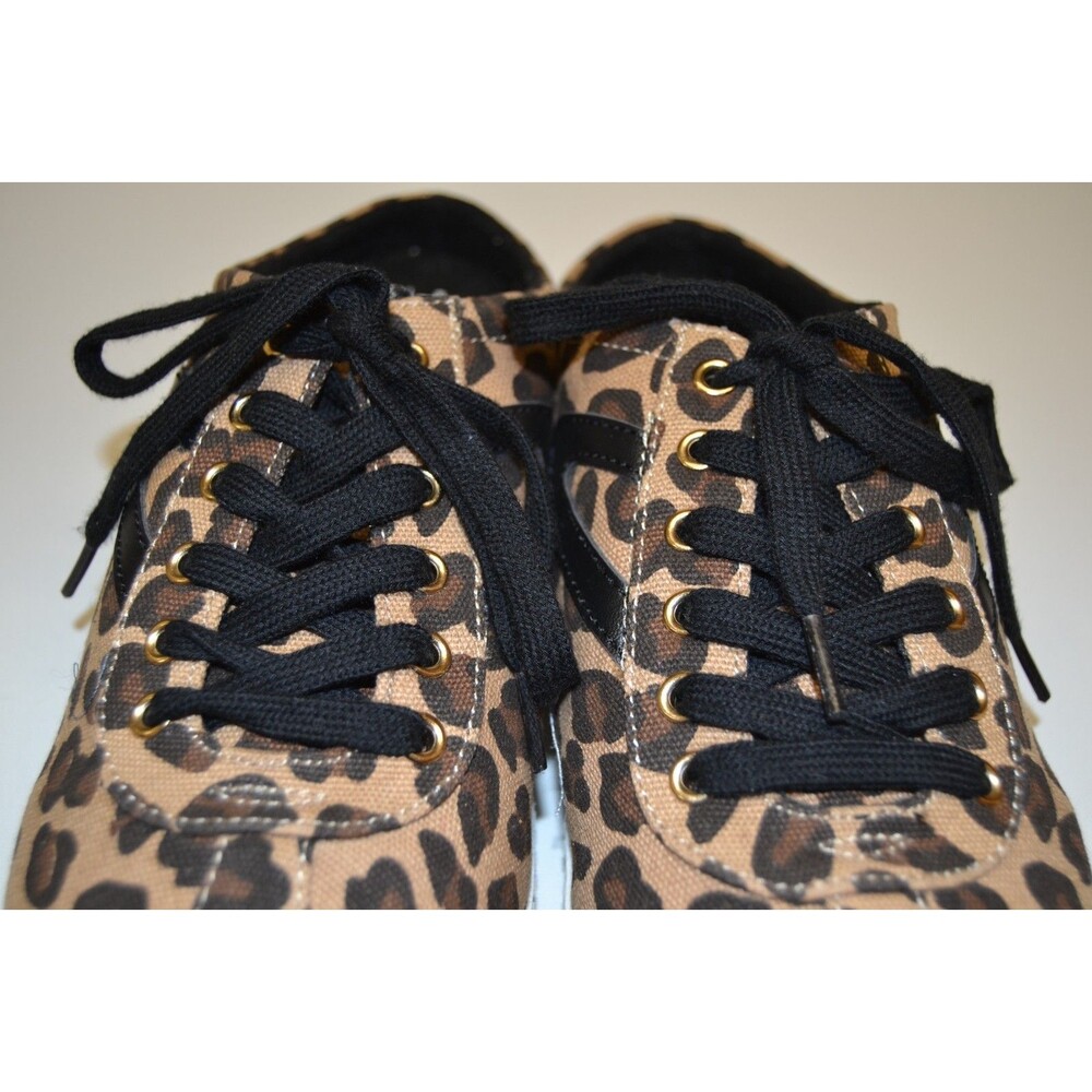 Tretorn Women's Leopard Print Mule Size 8.5 Shoe Slip- On Lace-Up - Picture 5 of 9